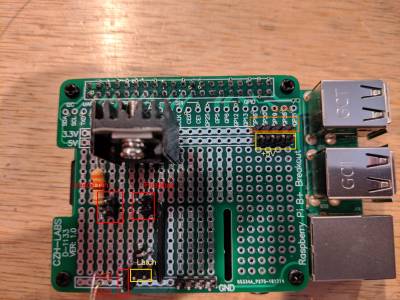 Completed breakout board